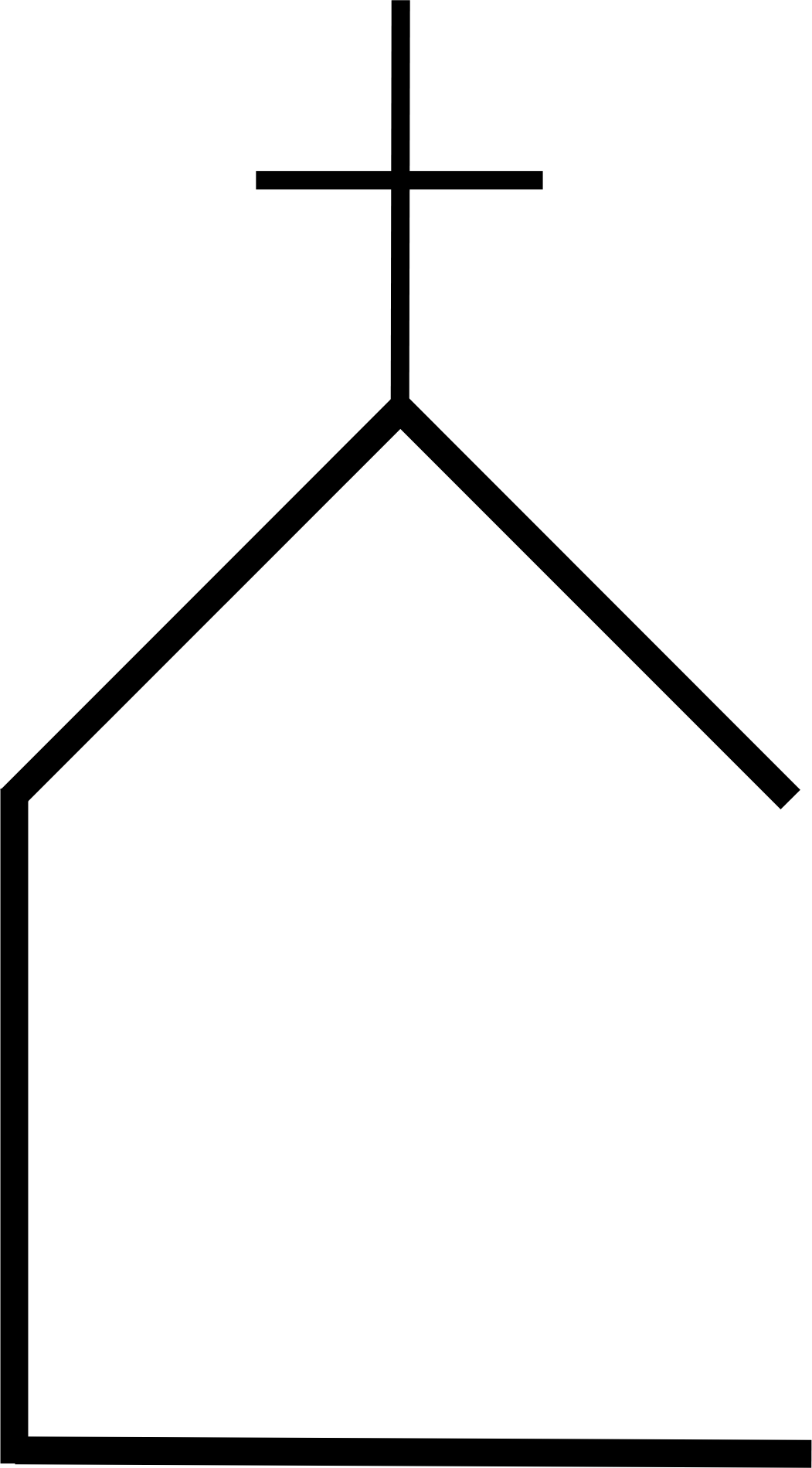 HoH Logo Black Shape House of Hope house shape